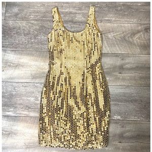 Roberta 1990’s vintage gold sequin dress